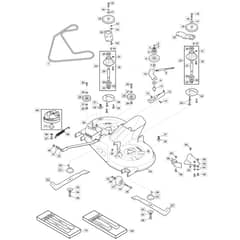 MTF 1538H - 2022-2023 - 2T2620483/MTF - Mountfield Ride On Mower 98cm Deck Diagram