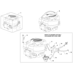 MTF 1538H - 2022-2023 - 2T2620483/MTF - Mountfield Ride On Mower Fuel Pump Diagram