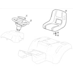 MTF 1538H - 2022-2023 - 2T2620483/MTF - Mountfield Ride On Mower Seat Diagram