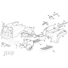 MTF 1638H - 2021 - 2T2620283/MTF - Mountfield Ride On Mower Body Diagram