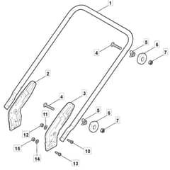 MTF 4820 PD - 2013 - 299486023/MTF - Mountfield Rotary Mower Lower Handle Diagram