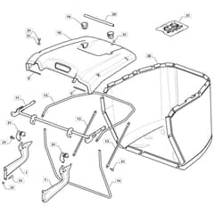 MTF 84 H - 2022-2023 - 2T2100403/CAS - Mountfield Ride On Mower Grasscatcher Diagram