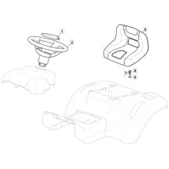 MTF 84 H - 2023 - 2T2105403/CAS - Mountfield Ride On Mower Seat Diagram