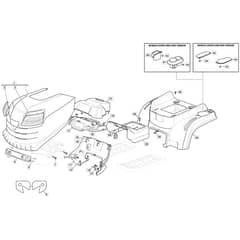 MTF 84 M - 2022-2023 - 2T2005403/CAS - Mountfield Ride On Mower Body Diagram