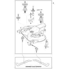 MTF 84 M - 2022-2023 - 2T2005403/CAS - Mountfield Ride On Mower Deck Assy MP84 Diagram