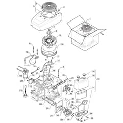 MTF 84 M - 2022-2023 - 2T2005403/CAS - Mountfield Ride On Mower Engine Assy Diagram