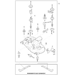 MTF 98 H - 2023 - 2T2610403/CAS - Mountfield Ride On Mower Cutting Deck Assy - MP98 Diagram