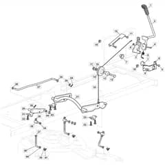 MTF 98 H - 2023 - 2T2610403/CAS - Mountfield Ride On Mower Cutting plate lifting Diagram
