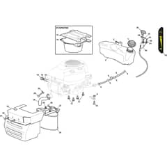 MTF 98 H - 2023 - 2t2620483/CAS - Mountfield Ride On Mower Engine Diagram