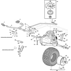 MTF 98 H - 2023 - 2t2620483/CAS - Mountfield Ride On Mower Hydro-Gear Diagram