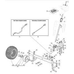 MTF 98HB - 2023 - 2T2620203/CAS - Mountfield Ride On Mower Steering Diagram