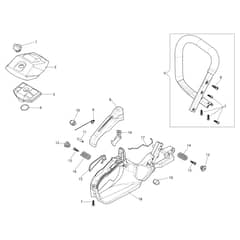 MTH 4000 - Efco Chainsaw Handle Diagram