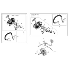 MTH 510 - Efco Chainsaw Starter Assy Diagram