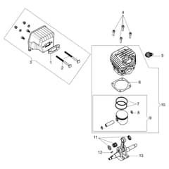 MTH 560 - Efco Chainsaw Engine Diagram