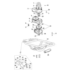 MTL 51 (EURO 5) - Oleo-Mac Earth Auger Reduction assy Diagram