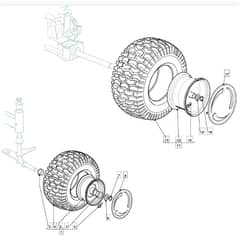 MTPH 14_92 H - 2008 - 299964433/MF8 - Mountfield Ride On Mower Wheels Diagram