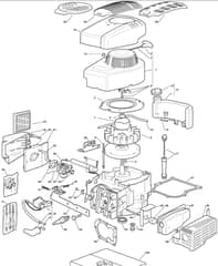 MULCHER 501 HP - 2009-2010 - 291501043/UM9 - Mountfield Rotary Mower M150 Engine Diagram