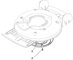 MULCHER 501 PD - 2010 - 291502043/M10 - Mountfield Rotary Mower Belt Protection Diagram