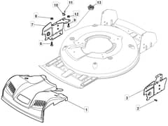 MULCHER 501 PD - 2010 - 291502043/M10 - Mountfield Rotary Mower Mask Diagram