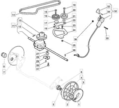 MULCHER INOX 504 PD - 2010 - 291562023/MFR - Mountfield Rotary Mower Transmission Diagram