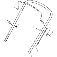 MULTICLIP 47 - 2019-2025 - 298471048/ST1 - Stiga Rotary Mower Handle Upper Part Diagram