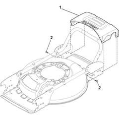 MULTICLIP 47 AE - 2017-2018 - 298471008/S17 - Stiga Rotary Mower Rear Cover Diagram