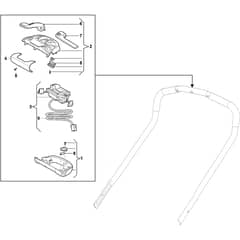 MULTICLIP 47 DAE - 2020 - 298472078/ST1 - Stiga Rotary Mower Handle Lower Part Diagram