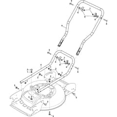 MULTICLIP 47 MAE - 2019-2020 - 298471068/ST1 - Stiga Rotary Mower Handle Lower Part Diagram