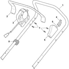 MULTICLIP 47 MAE - 2019-2020 - 298471068/ST1 - Stiga Rotary Mower Handle Upper Part Diagram