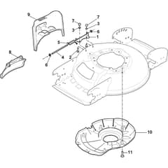 MULTICLIP 47 SQ - 2017-2019 - 298472848/S17 - Stiga Rotary Mower Ejection Guard Diagram