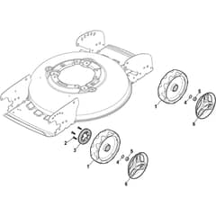 MULTICLIP 47 SQ - 2017-2019 - 298472848/S17 - Stiga Rotary Mower Wheels and Hub Caps Diagram