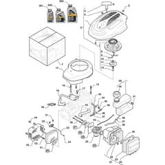 MULTICLIP 47 SQ - 2019-2021 - 298472848/ST1 - Stiga Rotary Mower Carburettor Tank Diagram