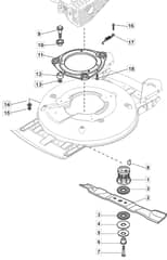 MULTICLIP 500 PD - 2012-2013 - 291502223/MFR - Mountfield Rotary Mower Blade Diagram