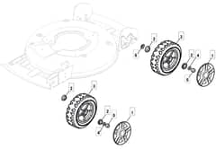 MULTICLIP 500 PD - 2012-2013 - 291502223/MFR - Mountfield Rotary Mower Wheels Diagram