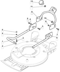 MULTICLIP 501 PD - 2009 - 291502043/UM9 - Mountfield Rotary Mower Lower Handle Diagram