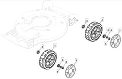 MULTICLIP 501 PD - 2009 - 291502043/UM9 - Mountfield Rotary Mower Wheels Diagram