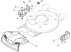MULTICLIP 501 SP - 2010-2011 - 291502148/BQ - Mountfield Rotary Mower Mask Diagram