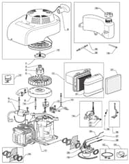 MULTICLIP 501 SP - 2010-2011 - 291502148/BQ - Mountfield Rotary Mower WBE0702 Engine Diagram