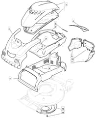 MULTICLIP 504 PDQ 4S - 2008 - 291553043/UM8 - Mountfield Rotary Mower Mask Diagram