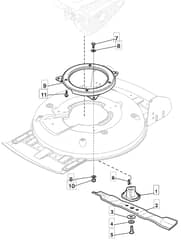 MULTICLIP 50 - 2007-2008 - 291501048/BQ - Mountfield Rotary Mower Blade Diagram