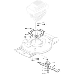 MULTICLIP 50 - 2024-2025 - 291501148/ST1 - Stiga Rotary Mower Blade Diagram