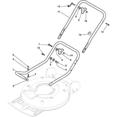 MULTICLIP 50 - 2024-2025 - 291501148/ST1 - Stiga Rotary Mower Handle Lower Part Diagram