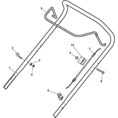 MULTICLIP 50 - 2024-2025 - 291501148/ST1 - Stiga Rotary Mower Handle Upper Part Diagram