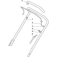 MULTICLIP 50 - 2007-2010 - 291501241/ST7 - Stiga Rotary Mower Handle Upper Part Diagram