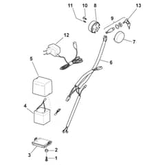 MULTICLIP 50 4SE RENTAL - 2009-2011 - 291503541/ST9 - Stiga Rotary Mower Electric Start Controls Diagram