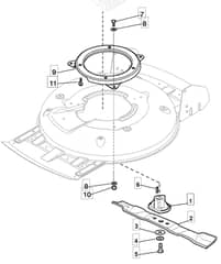 MULTICLIP 50 HP - 2008 - 291501148/BQ - Mountfield Rotary Mower Blade Diagram