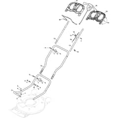 MULTICLIP 50 S AE - 2017-2018 - 291502008/S17 - Stiga Rotary Mower Handle Diagram