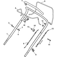 MULTICLIP 50 S B - 2014-2015 - 291502028/S14 - Stiga Rotary Mower Handle Upper Part Diagram