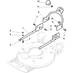 MULTICLIP 50 S SILENT PLUS - 2009-2010 - 291552041/ST9 - Stiga Rotary Mower Handle Lower Part Diagram