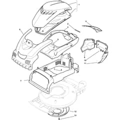 MULTICLIP 50 S SILENT PLUS - 2009-2010 - 291552041/ST9 - Stiga Rotary Mower Mask Diagram